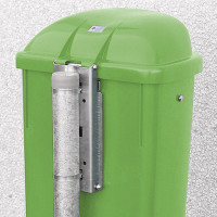 Poubelle pour l'extérieur, 50 litres, lxpxh 430 x 330 x 745 mm, vert