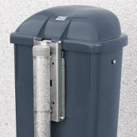 Poubelle pour l'extérieur, 50 litres, lxpxh 430 x 330 x 745 mm, anthracite