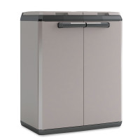 Poubelle en plastique pour 2 sacs poubelle de 110 l 680x390x850mm