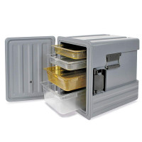 Box de transport isolant, chargement frontal, 12 tiroirs GN, 83 litres